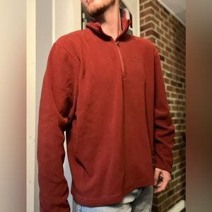 Eddie Bauer Polartech Quarter-Zip Long Sleeve Fleece Pullover Shirt